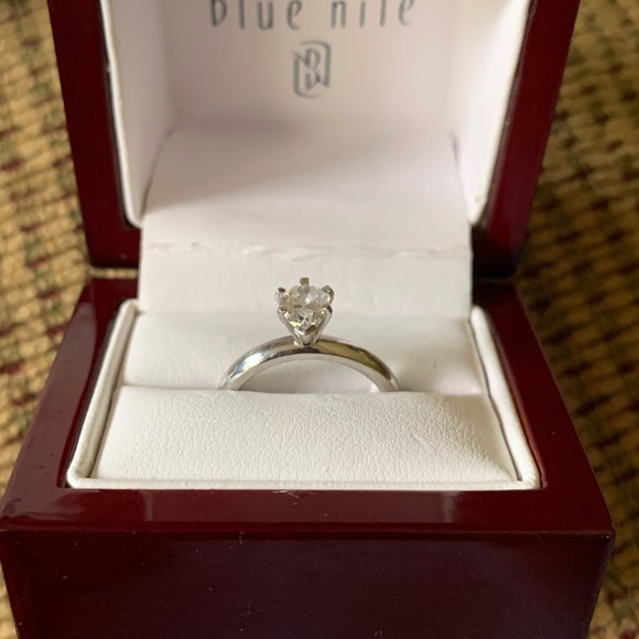 SOLD Blue Nile Pear Shaped Diamond Solitaire Sz 5.75 - Picture 9 of 11